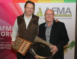 AFMA – Barnie v Niekerk Technical Person of the Year – Dr Peter Plumstead, Technical director of Chemuniqué AFMA Person of the Year Award 2018/2019 – Terrence Malcolm Wiggill, Managing director, Chemuniqué (Pty) Ltd