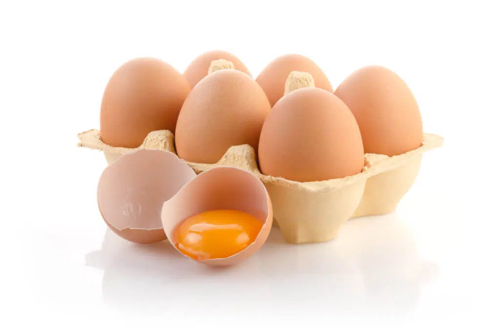 table eggs